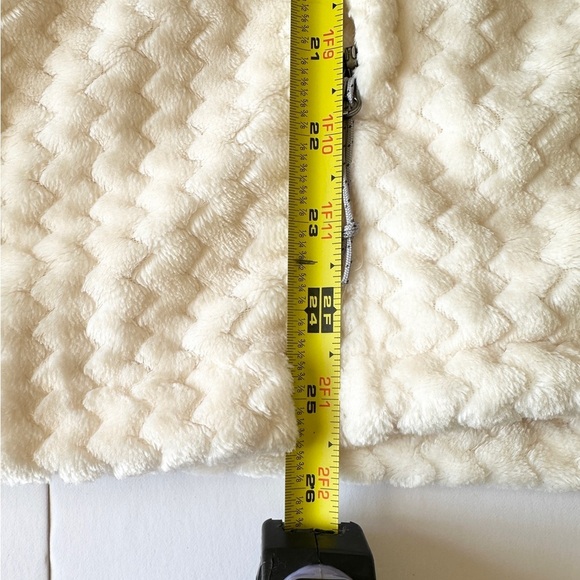 Columbia Cream Sherpa Jacket Women’s 1/4 Zip Size L - Picture 9 of 12